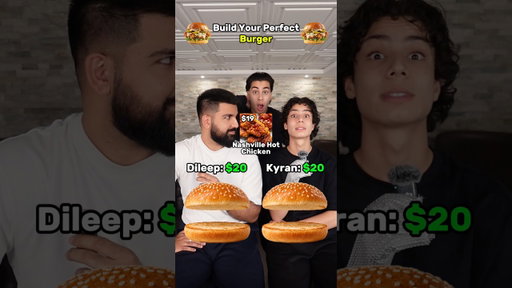 Who has the better burger? #burger #draft #shorts