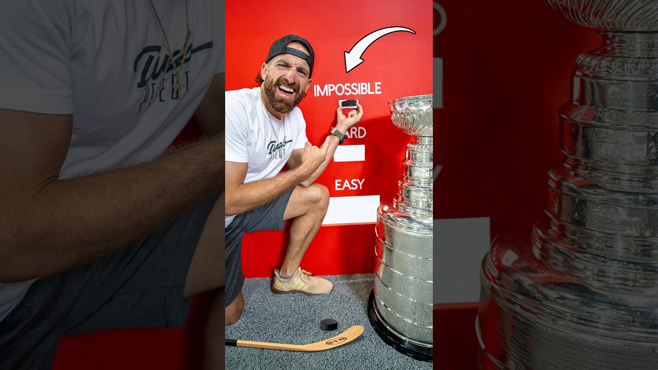 Hardest Hockey Trick Shot EVER!