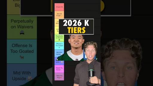 Kicker Tiers For Fantasy Football in 2026