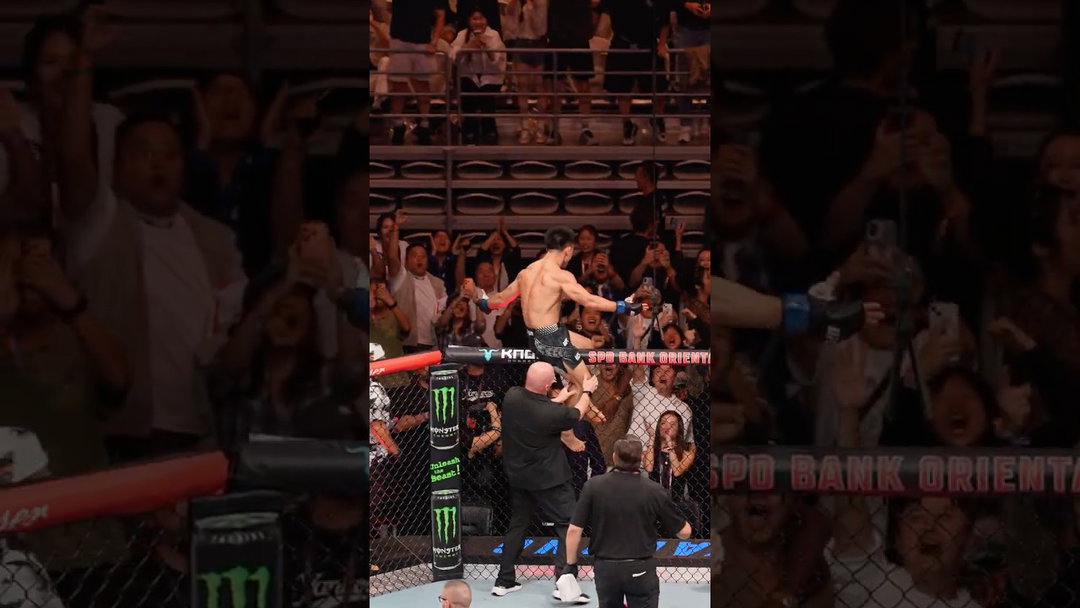 A torcida foi à loucura com o nocaute do Song Yadong! #UFCXangai