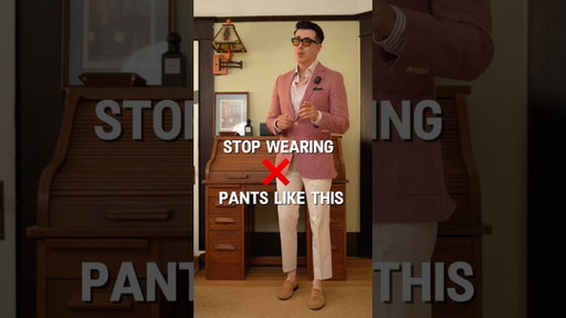 How to find the right trouser length. #menstyletips #howto #howtowear #trouser