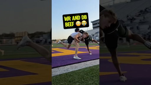 WR and DB going at it 😳