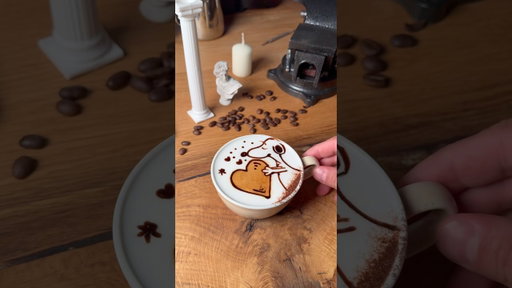 Herzliche Snoopy-Liebe🐶❤️ #coffeelatteart
