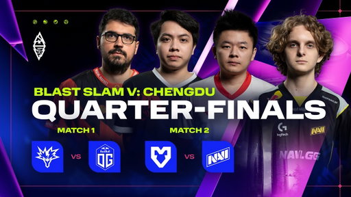 BLAST SLAM V: Chengdu, Quarter-Finals - Team Yandex vs OG, MOUZ vs Natus Vincere - Dota 2 LIVE
