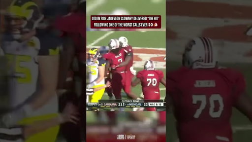 On This Day in 2013 Jadeveon Clowney delivered “The Hit”. 👀💥