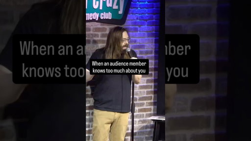 She knows too much #comedy #standup #crowdwork #shorts