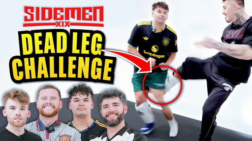 Hardest Kick Yet On An Influencer! | Sidemen x Tom Aspinall | Dead Leg Challenge