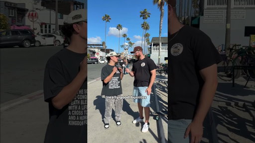 Who has the best burritos? San Diego or LA? 🌯 #sandiego #streetinterview