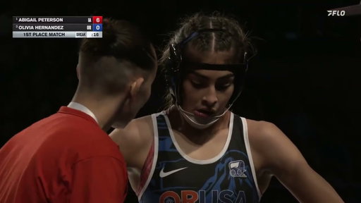 100 lbs 16U Girls 1st Place Match - USMC Junior Nationals | Abigail Peterson  vs Olivia Hernandez