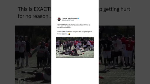 This drill is wild 😳 #cfb #collegefootball