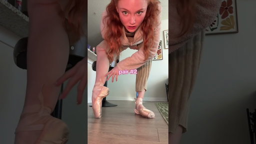 TRYING ON ALL MY NUTCRACKER POONTE SHOES #ballet #ballerina #pointe #pointeshoes