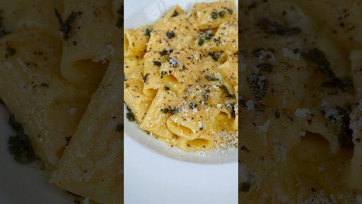 Brown Butter & Sage Mezzi Rigatoni #shorts