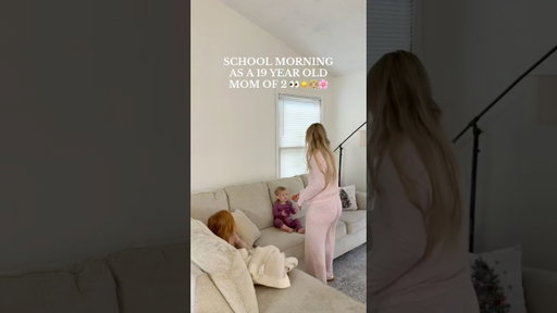 but if we’re at home we will be in our pjs 😂 #mom #momlife #morningroutine #parenting #shorts