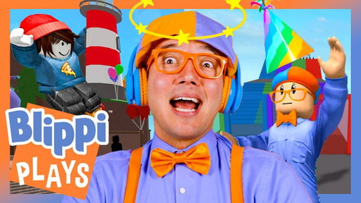 I Play EPIC Mini Games on Roblox! 🎮 Blippi Plays Roblox!