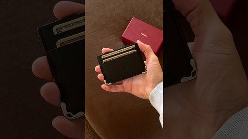 Unboxing my new favorite cardholder 😮‍💨 what do you think? #cartier #menswallet #unboxing