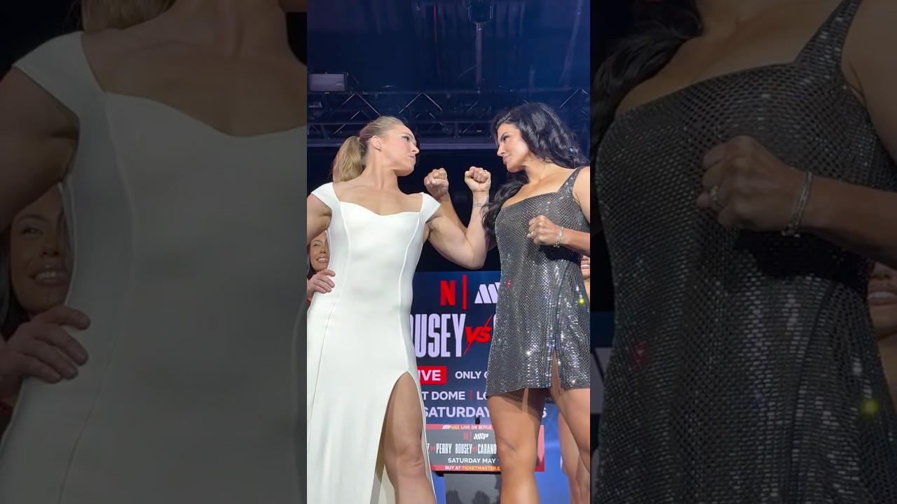 RONDA ROUSEY VS GINA CARANO FACEOFF 🔥