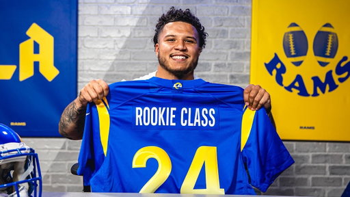 Blake Corum's 2024 Draft Call With Sean McVay & Les Snead | Rams Throwback