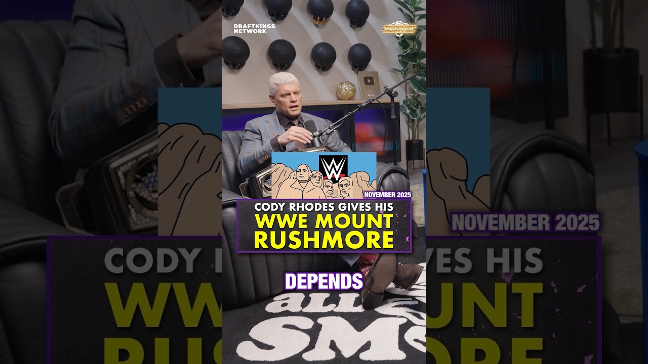Cody Rhodes names his WWE Mount Rushmore 🐐