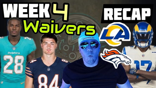 Week 4 Waiver Wire Rankings.. Rams Broncos SNF Recap