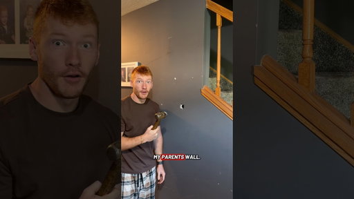 47 holes in my parents' walls for this channel… and this one almost ended me. #TikTok #TikTokMoment