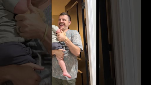 Her son was sleeping too long so my husband did this ￼#shelbanddyl #funny #marriage #parents #shorts