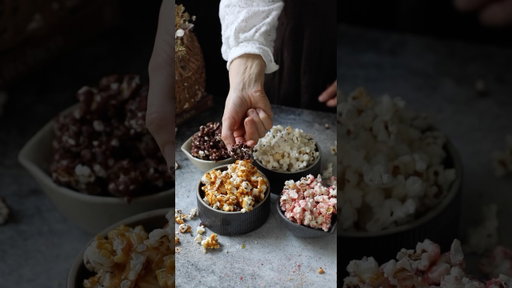 Popcorn Four Ways 😋 What are your favorite popcorn toppings? #food