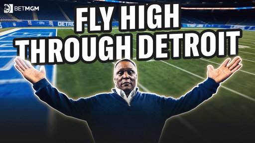 Join Detroit Lions Legend Barry Sanders on Epic Drone Flyover
