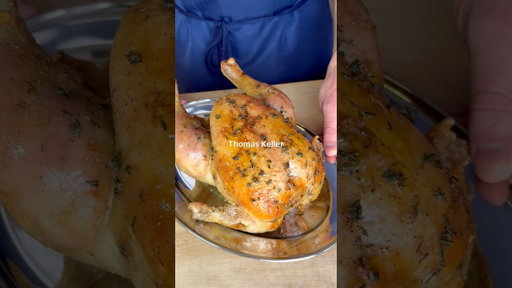 How to Make Thomas Keller’s Roast Chicken ⭐️⭐️⭐️ #roast #chicken #shorts #recipe