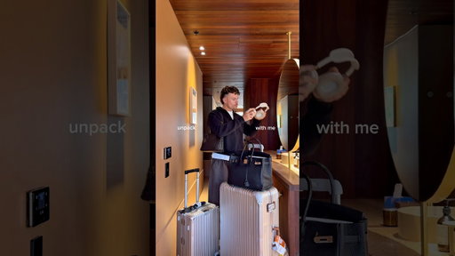 unpack with me in melbourne ✈️ #packwithme #whatsinmybag #rimowa