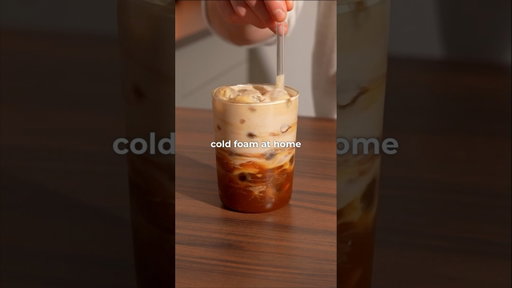 Cold Foam Without Frother 👀 #homebarista