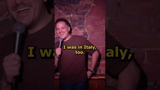 Italy Pt. 1 #funny #jokes #crowdwork #standupcomedy #comedy #italy #italian