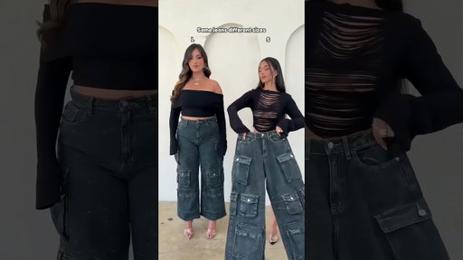 Same jeans, different sizes… still a perfect fit 💙👖