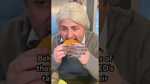 Behind the scenes of fast food CEO’s taste testing their new meal! #shorts