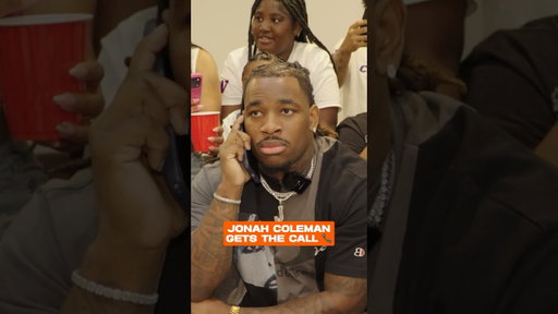 This reaction is everything. 🥹 #BroncosDraft #broncos #nfldraft #jonahcoleman #reaction