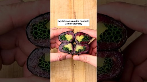 No rice sushi handroll