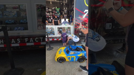 This kid is LEGIT. #nascar #carsonhocevar #spiremotorsports