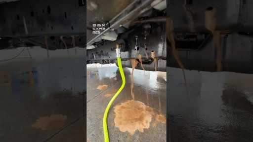 Flushing A Dirty Chassis! 😳 #cars #cleaning #dirt