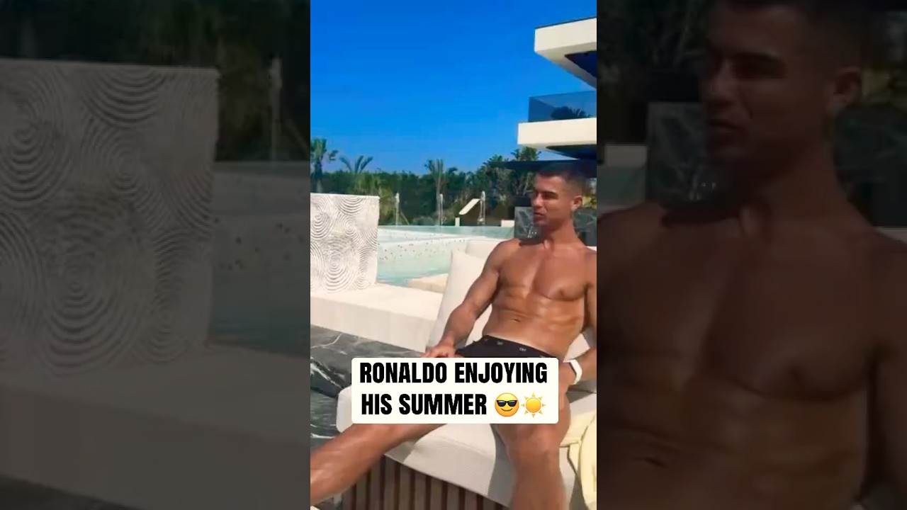 Even Ronaldo Needs A Holiday 😂☀️