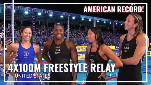 U.S. Takes Down American Record in Exciting 4x100M Freestyle Relay | 2026 Pan Pacific Championships