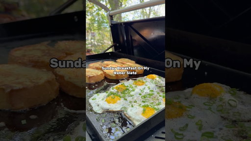 Early morning Breakfast on my Weber Slate!! #webergrillsca