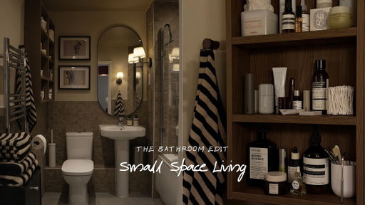 How to make a small bathroom look chic (no renovation)