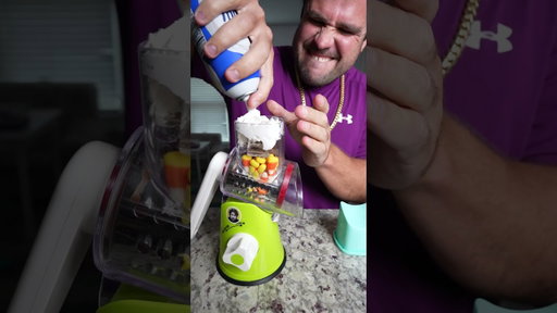 Making chocolate ice cream with a grinder #diy #icecream