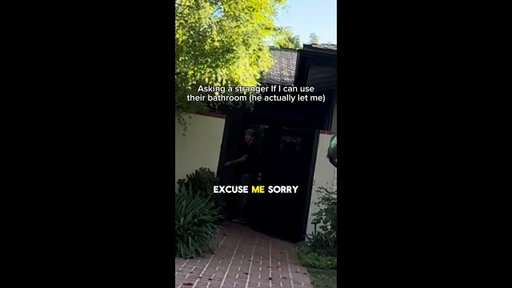 My neighbor let me POOP IN THEIR BATHROOM....