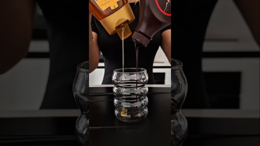 Tasty Chocolate Honey Whipped Coffee #easyrecipe #dalgona #coffee #icedcoffee #shorts