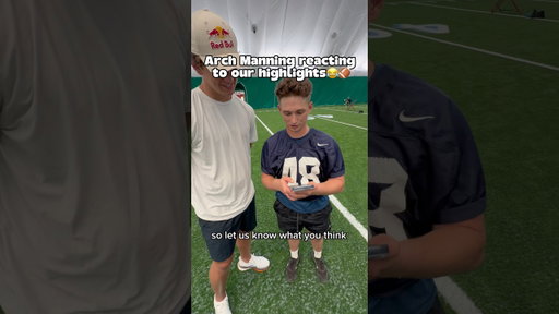 Arch Manning Reacting to some of our highlights🏈😂 #archmanning #givesyouwiiings @redbullusa