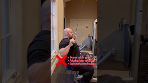 ✅RIGHT❌WRONG👉LAT PULLDOWNS