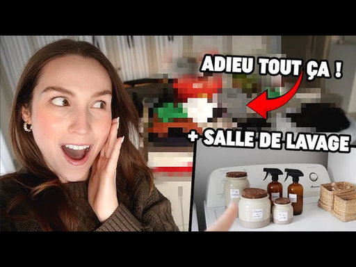 Résultat du désencombrement + salle de lavage & cahier d'introspection pour la nouvelle année ! 🕯️
