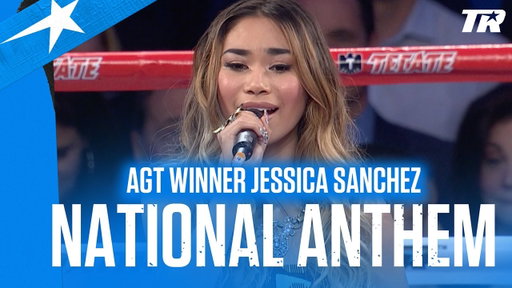 AGT Winner, Jessica Sanchez, Sings National Anthem Prior To Manny Pacquiao vs Brandon Rios