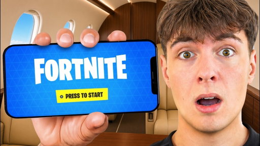 I Played Fortnite On A Private Jet!
