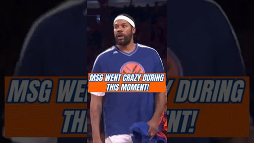 Rasheed Wallace's MSG Moment Had The Garden Going Crazy #knicks #nba
